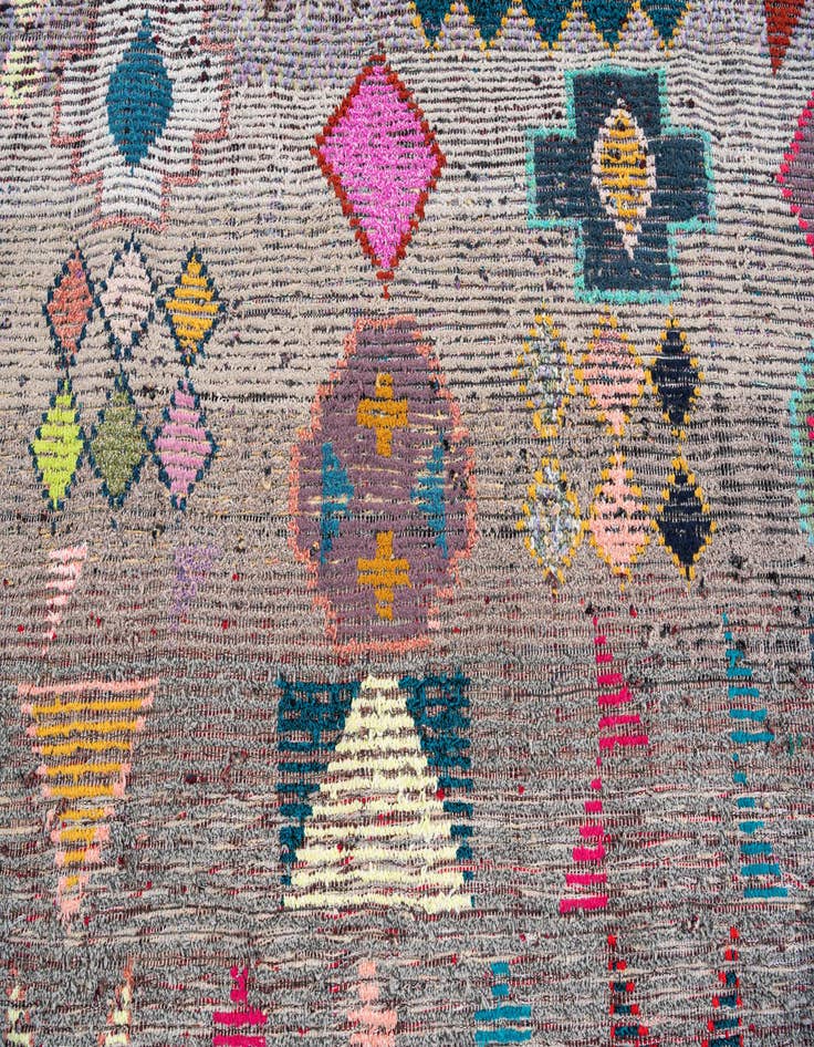 Detail image of  8' 2 x 10' 4  Hand Knotted Moroccan Wool Rug