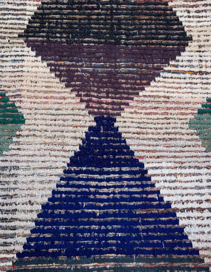 Detail image of  9' 4 x 12' 4  Hand Knotted Moroccan Wool Rug