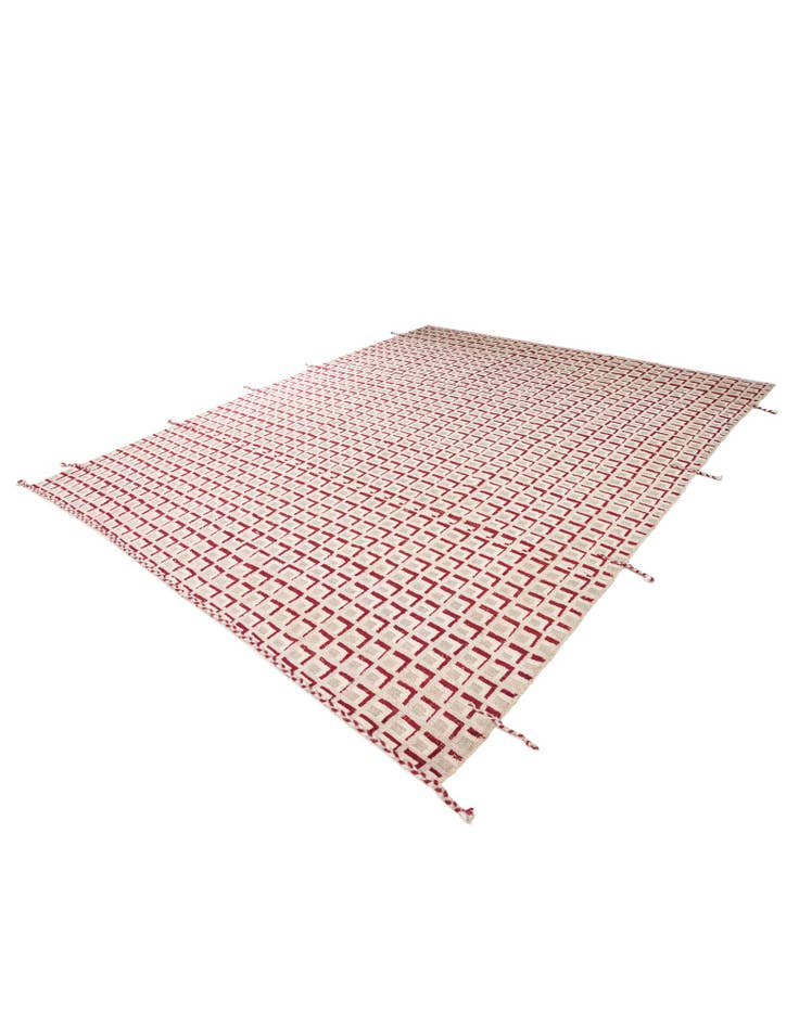 Detail image of  9' 10 x 12'  Hand Knotted Moroccan Wool Rug