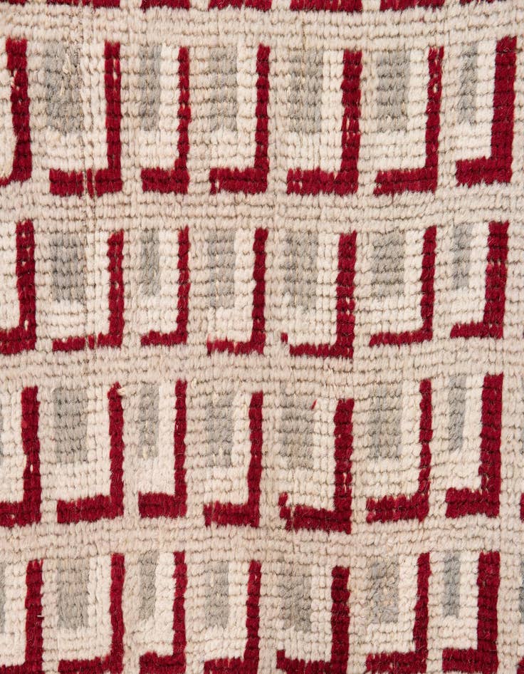 Detail image of  9' 10 x 12'  Hand Knotted Moroccan Wool Rug