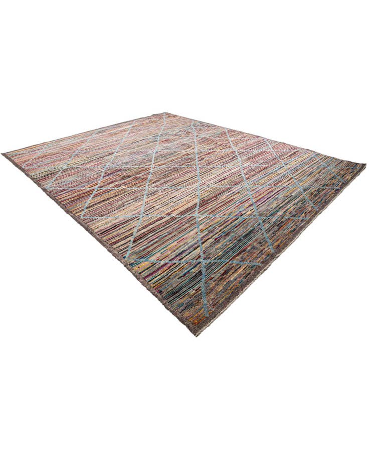 Detail image of  11' 3 x 15'  Hand Knotted Moroccan Wool Rug