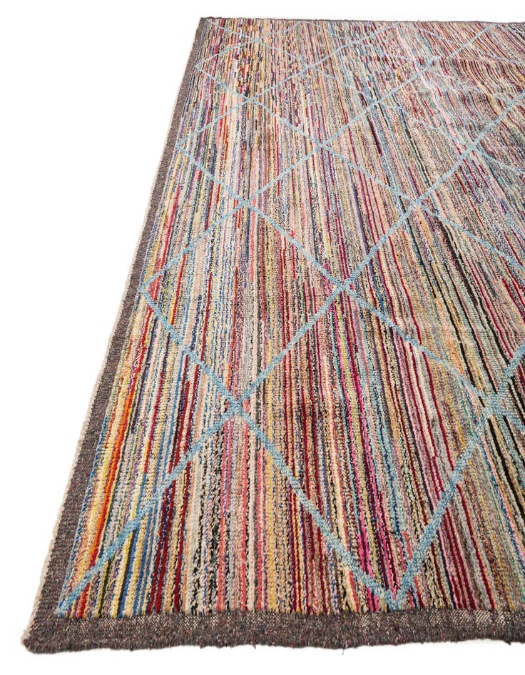 Detail image of  11' 3 x 15'  Hand Knotted Moroccan Wool Rug