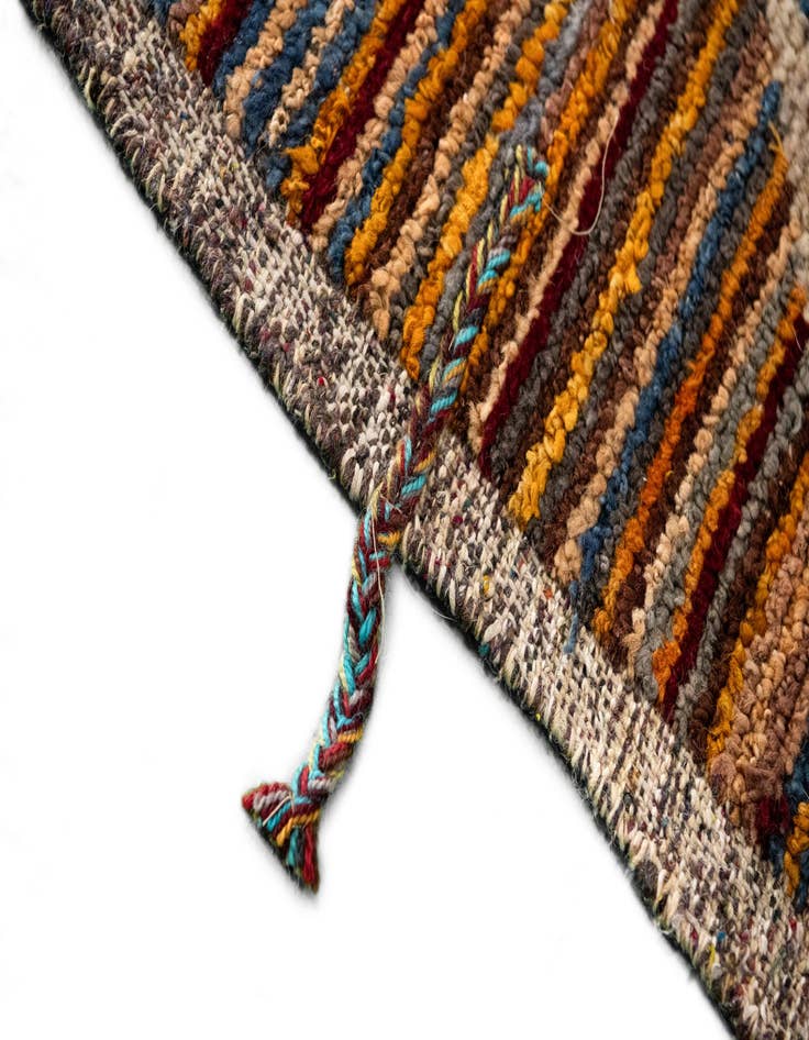 Detail image of  10' 8 x 13' 10  Hand Knotted Moroccan Wool Rug