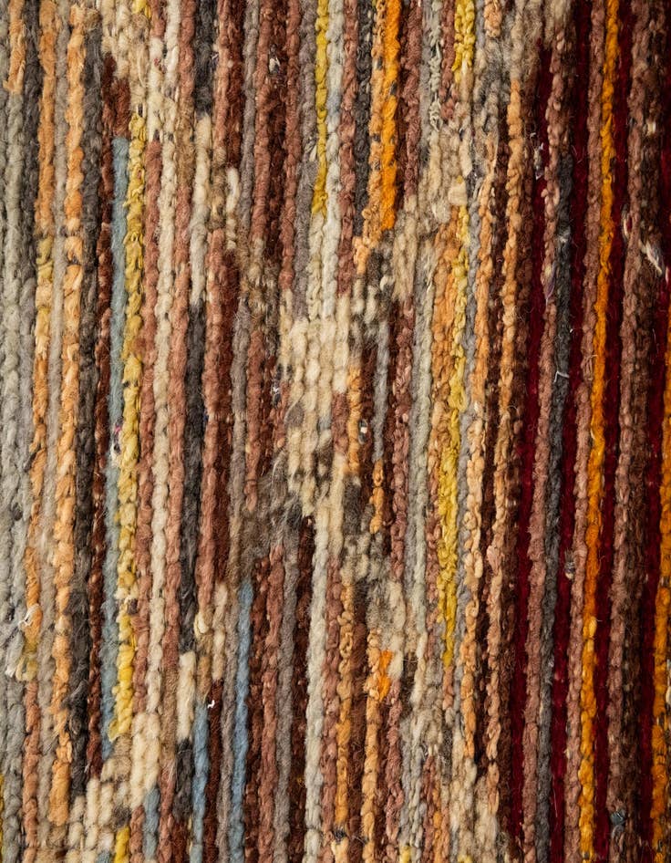 Detail image of  10' 8 x 13' 10  Hand Knotted Moroccan Wool Rug