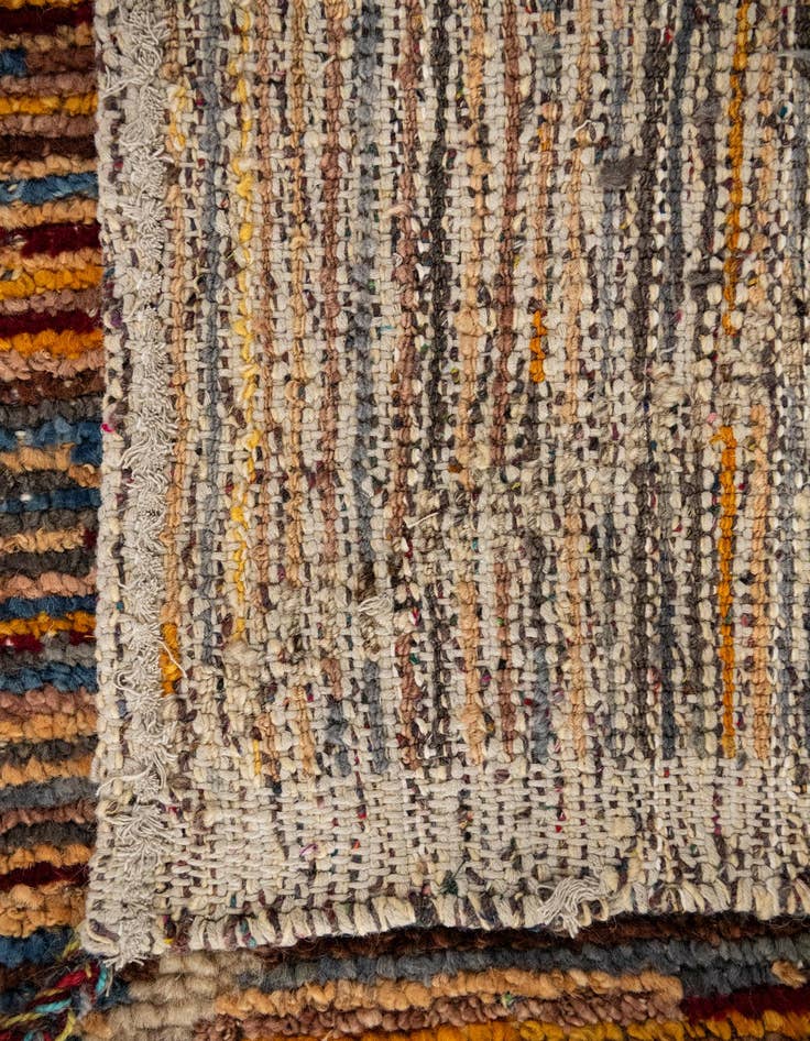 Detail image of  10' 8 x 13' 10  Hand Knotted Moroccan Wool Rug