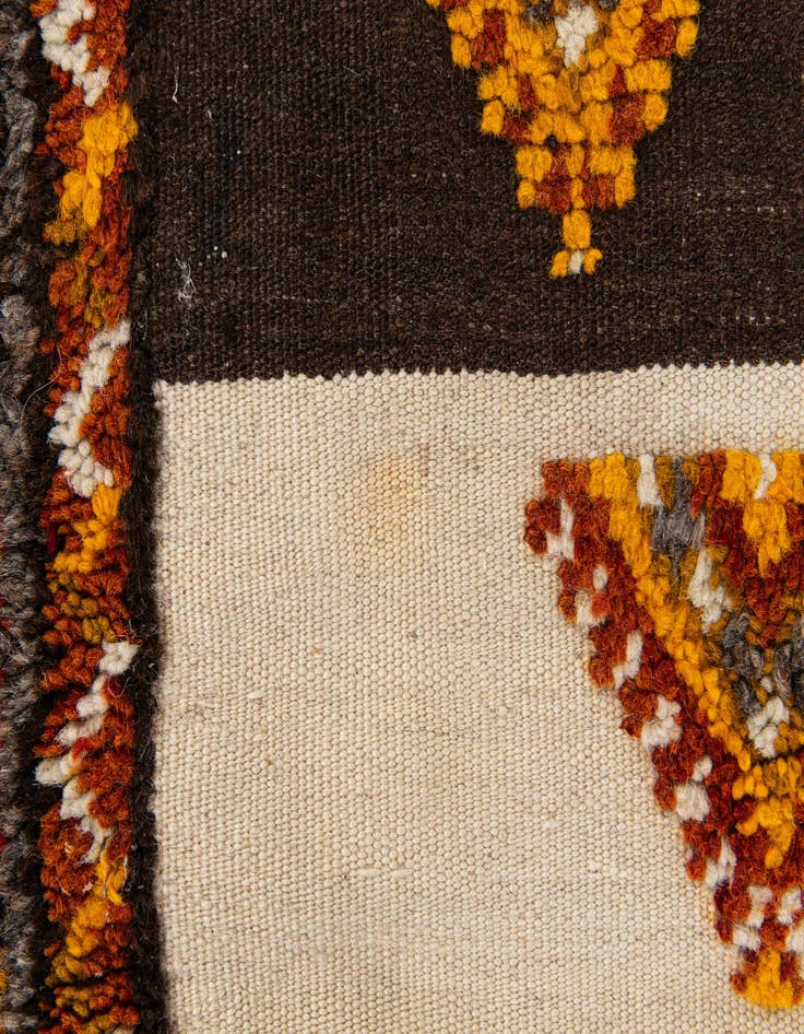 Detail image of  3' 6 x 6' 8  Hand Knotted Moroccan Wool Rug