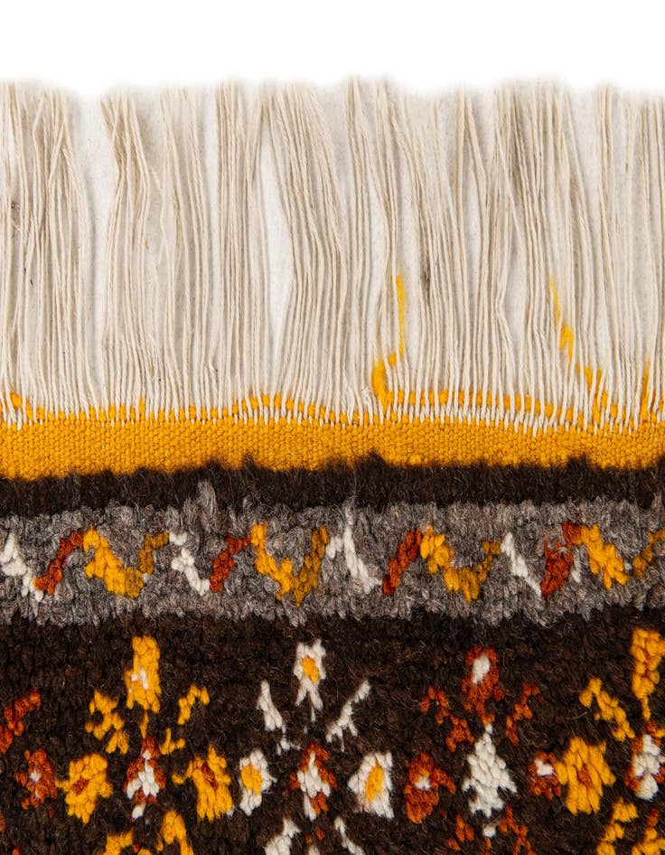 Detail image of  3' 6 x 6' 8  Hand Knotted Moroccan Wool Rug