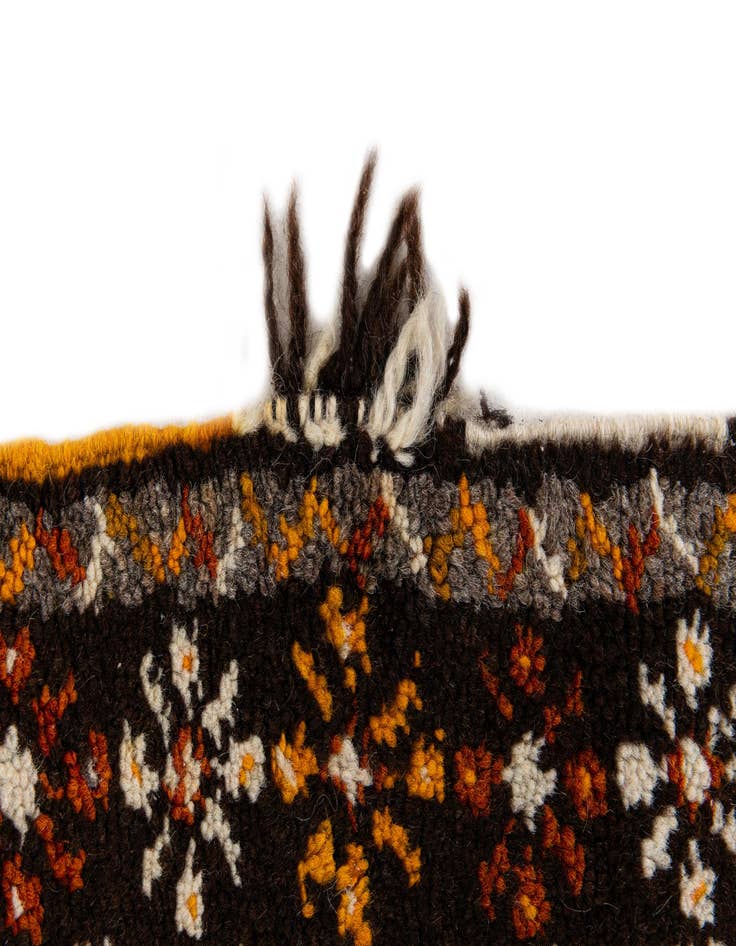 Detail image of  3' 6 x 6' 8  Hand Knotted Moroccan Wool Rug