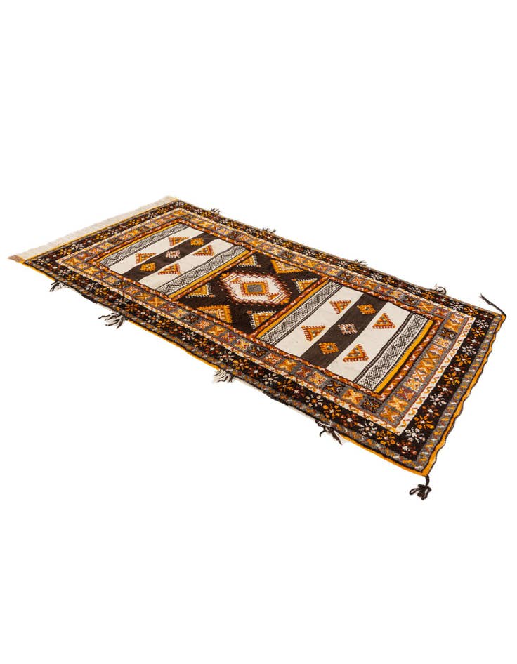 Detail image of  3' 6 x 6' 8  Hand Knotted Moroccan Wool Rug