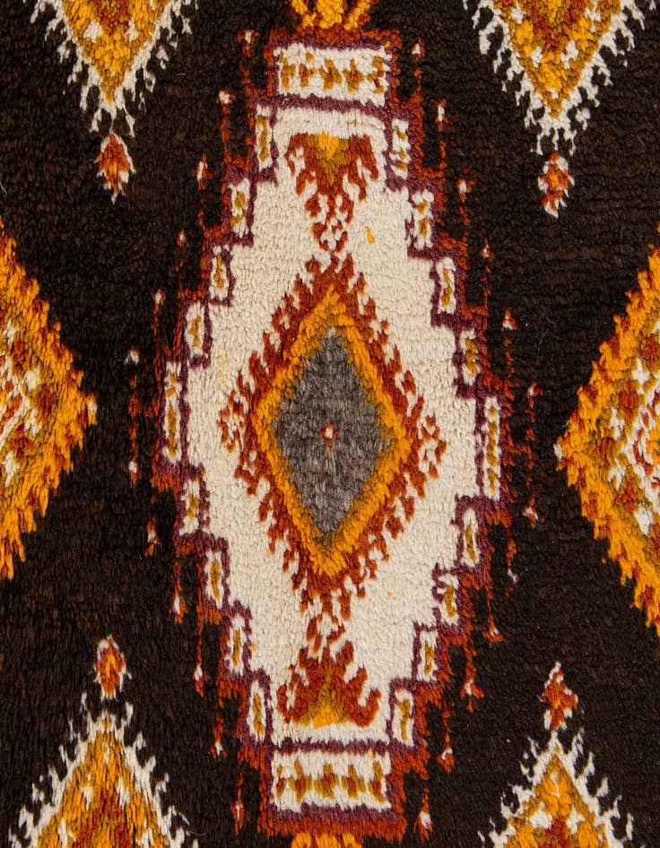 Detail image of  3' 6 x 6' 8  Hand Knotted Moroccan Wool Rug