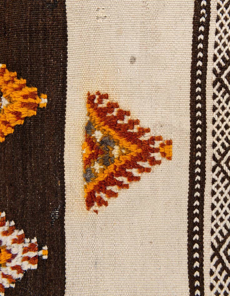 Detail image of  3' 6 x 6' 8  Hand Knotted Moroccan Wool Rug