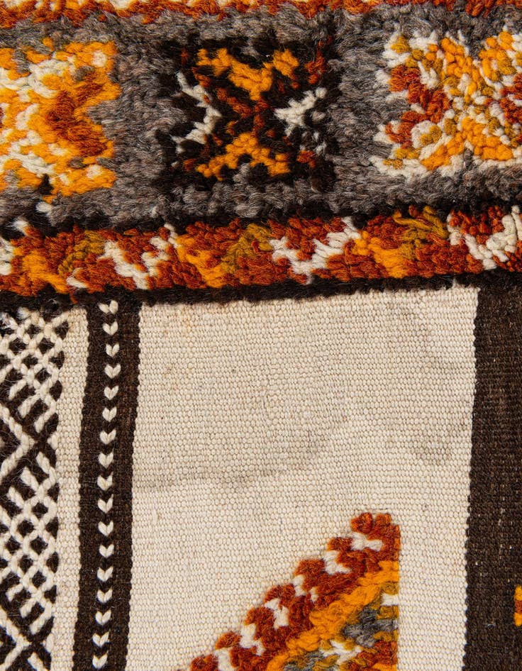 Detail image of  3' 6 x 6' 8  Hand Knotted Moroccan Wool Rug