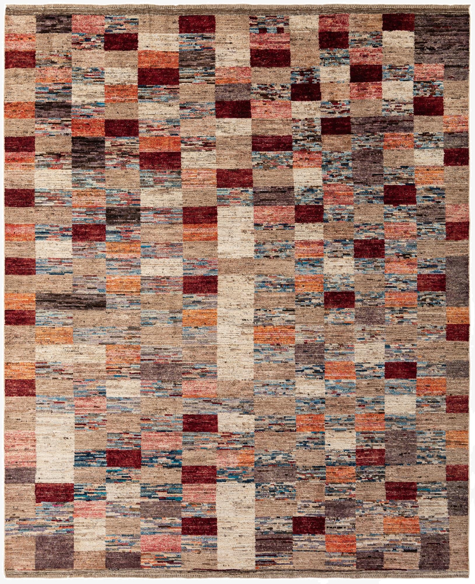  8' 2 x 9' 11  Hand Knotted Moroccan Wool Rug