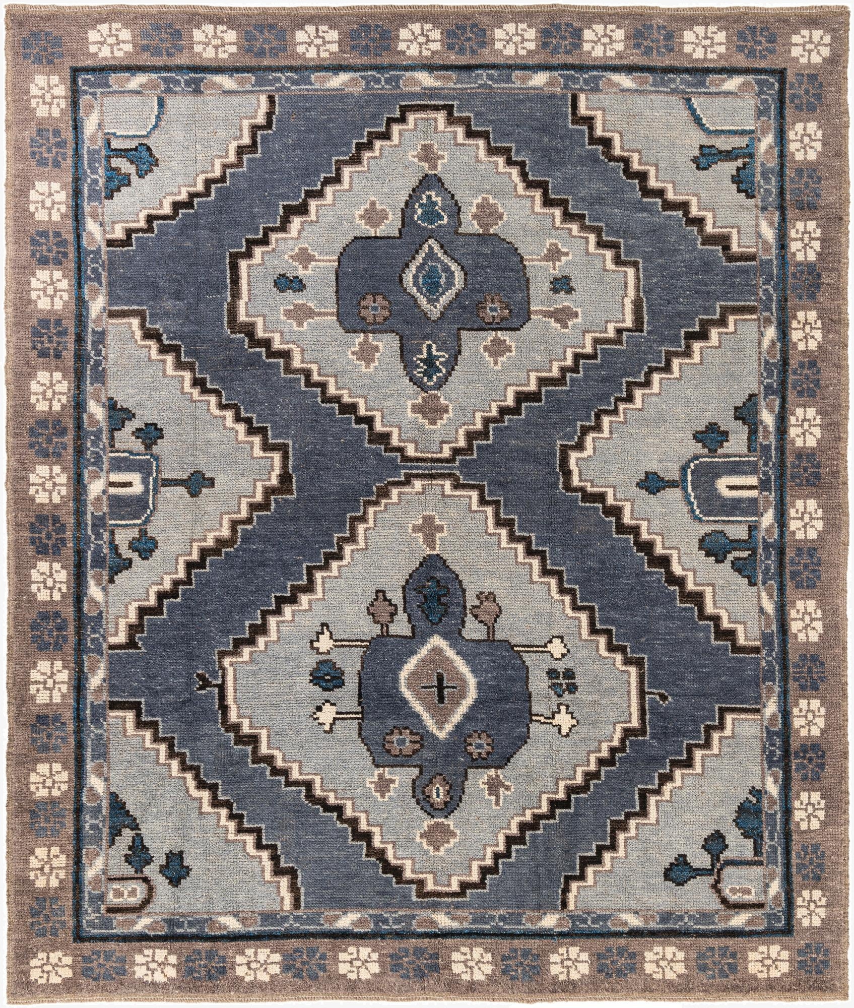  8' 7 x 10' 3  Hand Knotted Moroccan Wool Rug