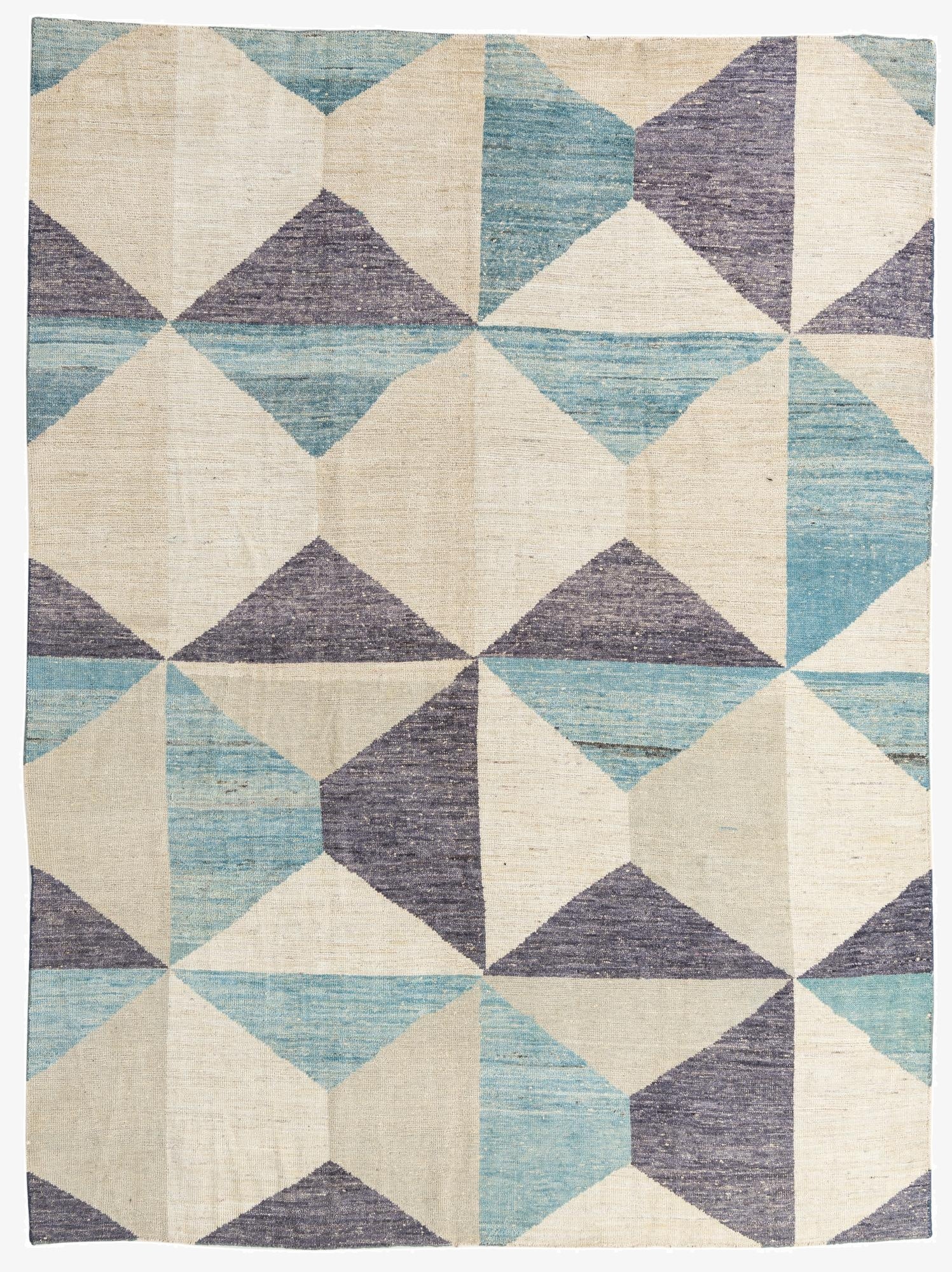  7' 9 x 10' 4  Hand Knotted Moroccan Wool Rug