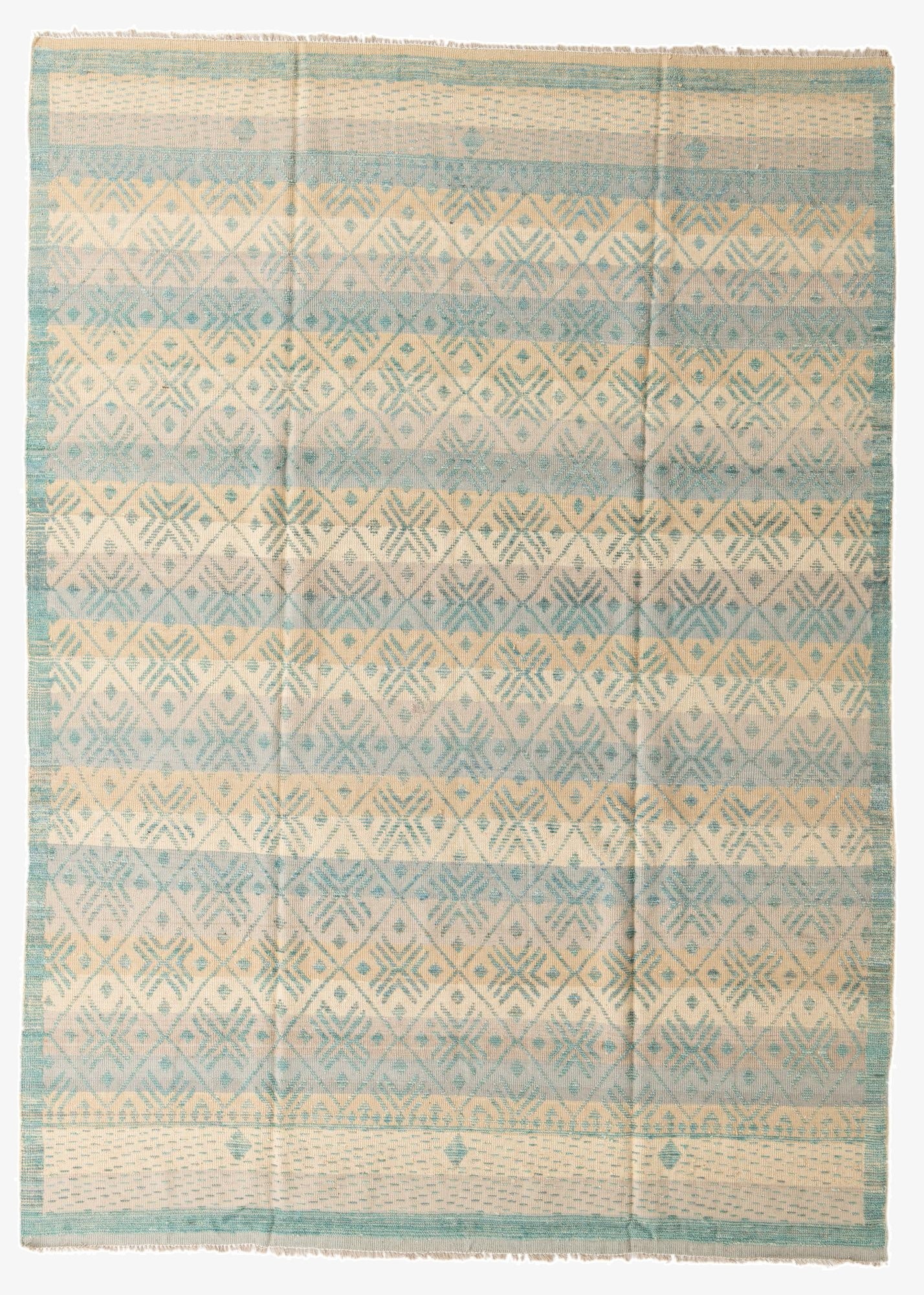  9' x 12' 4  Hand Knotted Moroccan Wool Rug