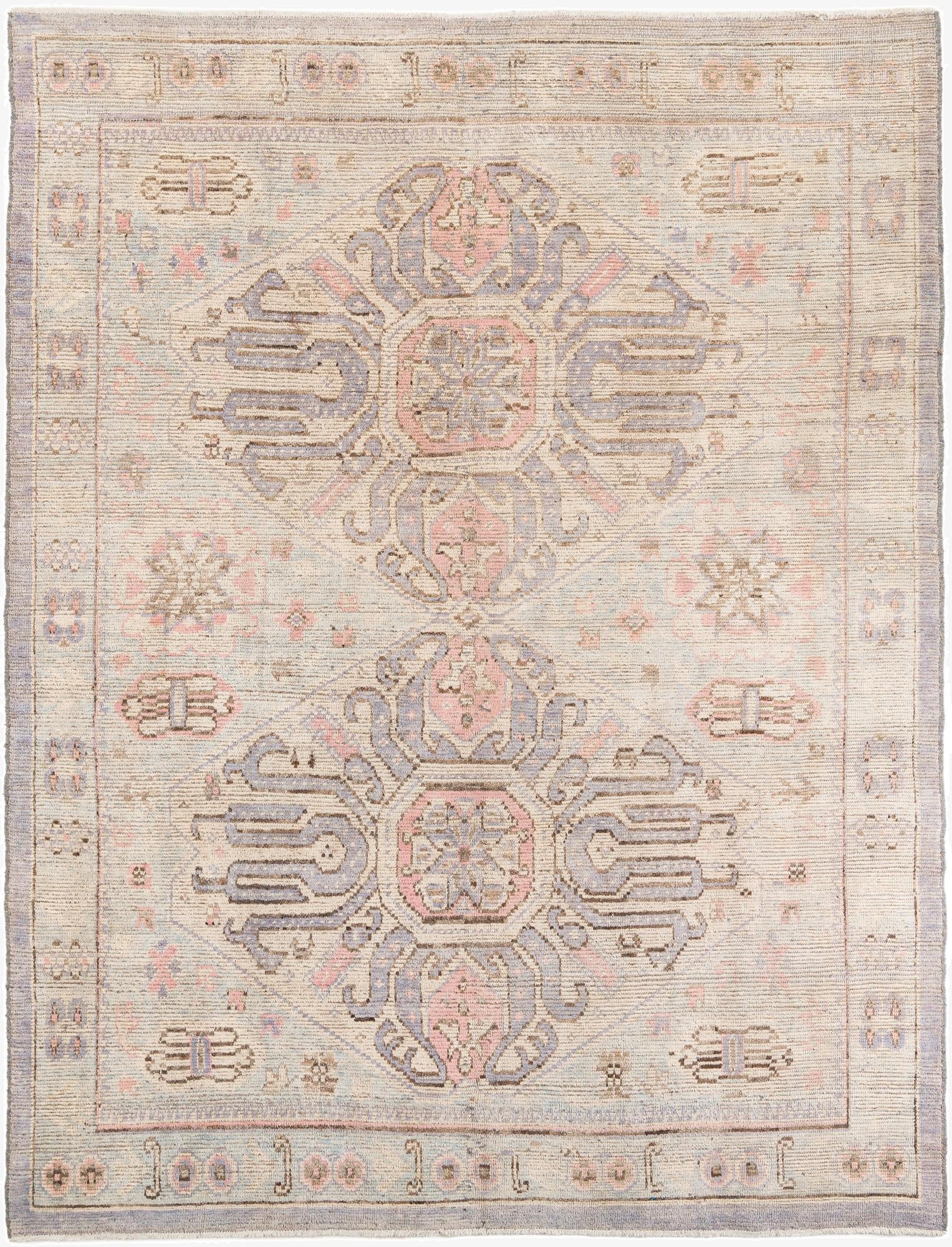  9' 3 x 11' 10  Hand Knotted Moroccan Wool Rug