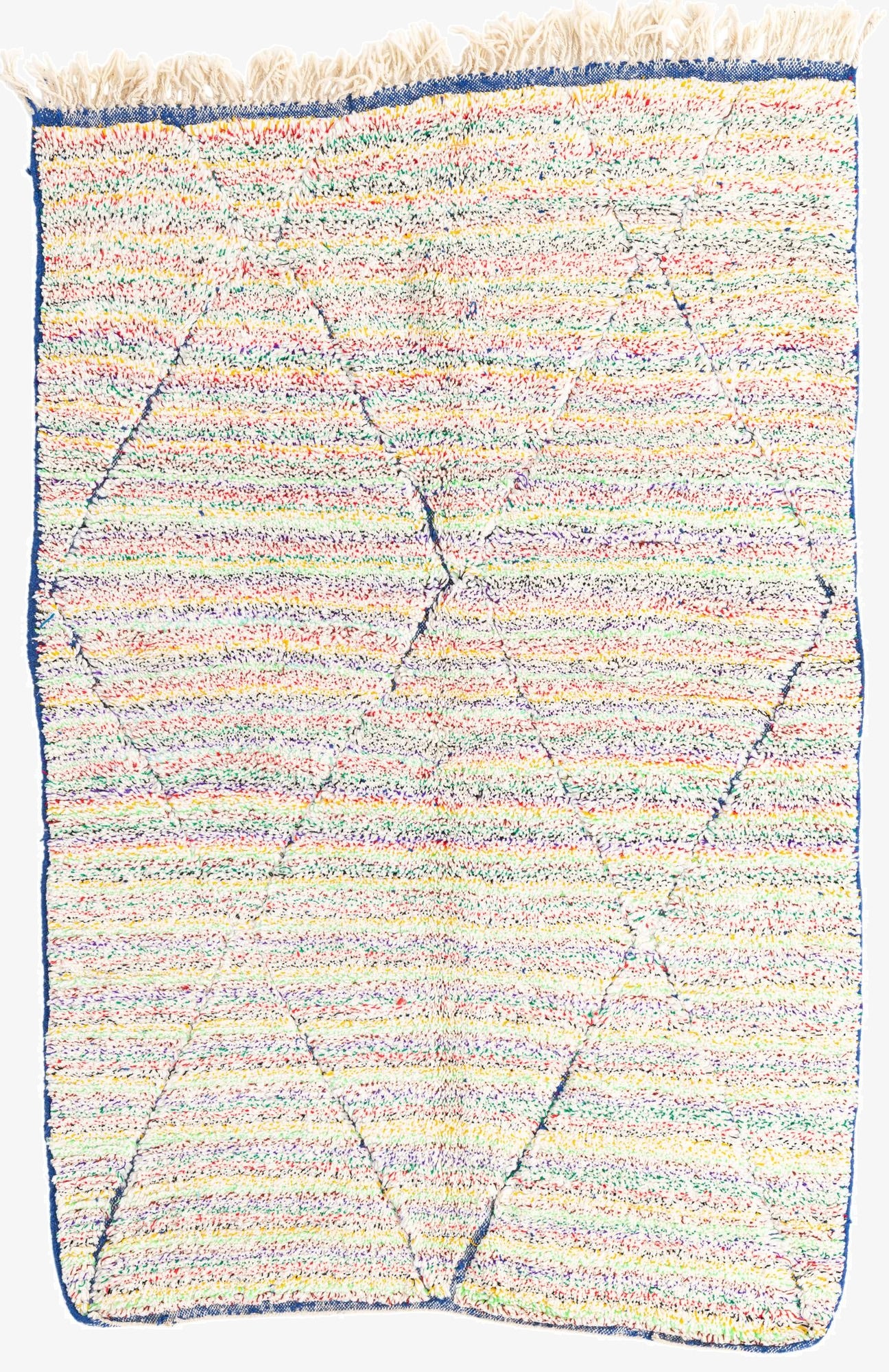  5' 4 x 8'  Hand Knotted Moroccan Wool Rug