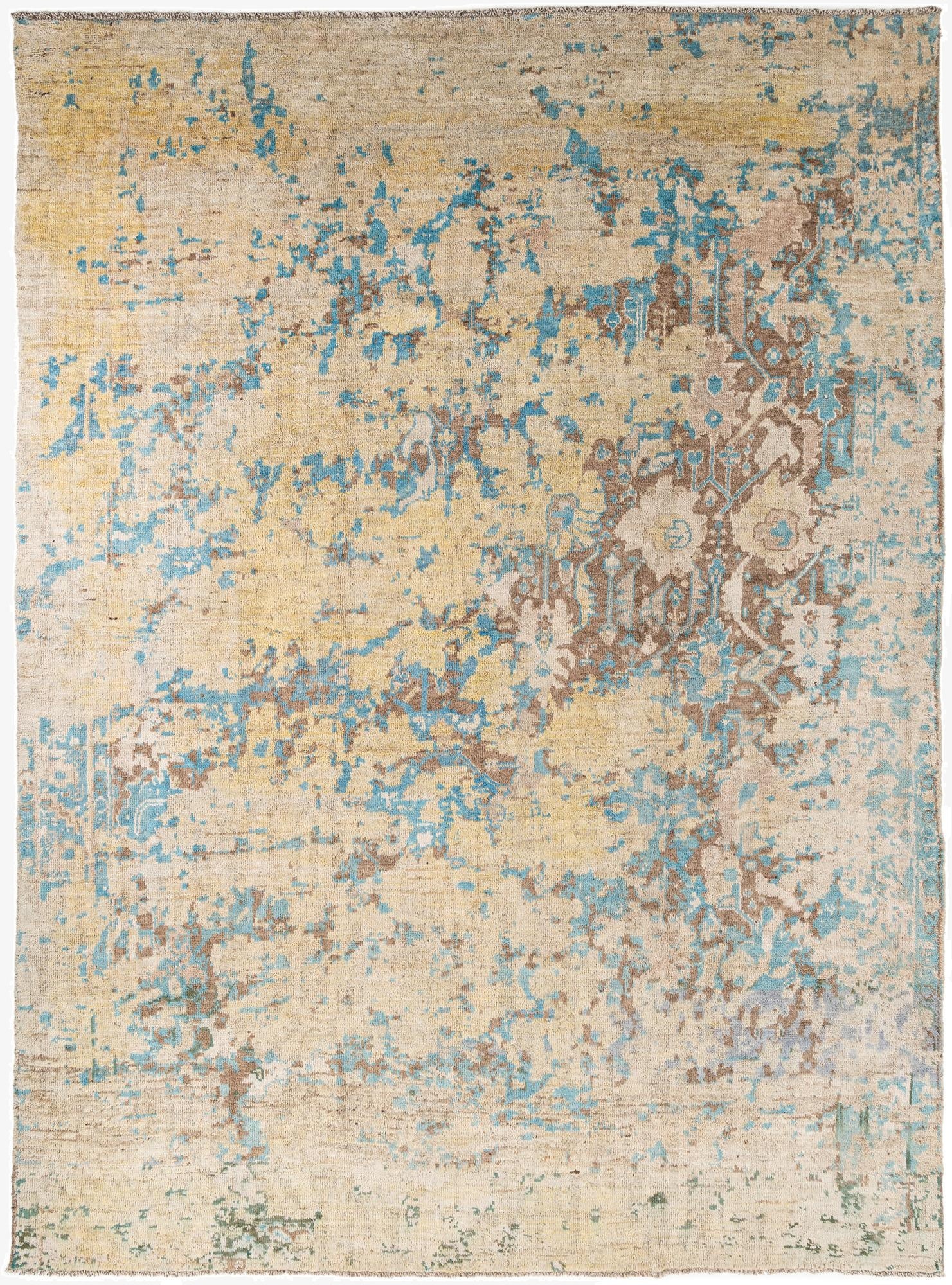  10' 3 x 14' 1  Hand Knotted Moroccan Wool Rug