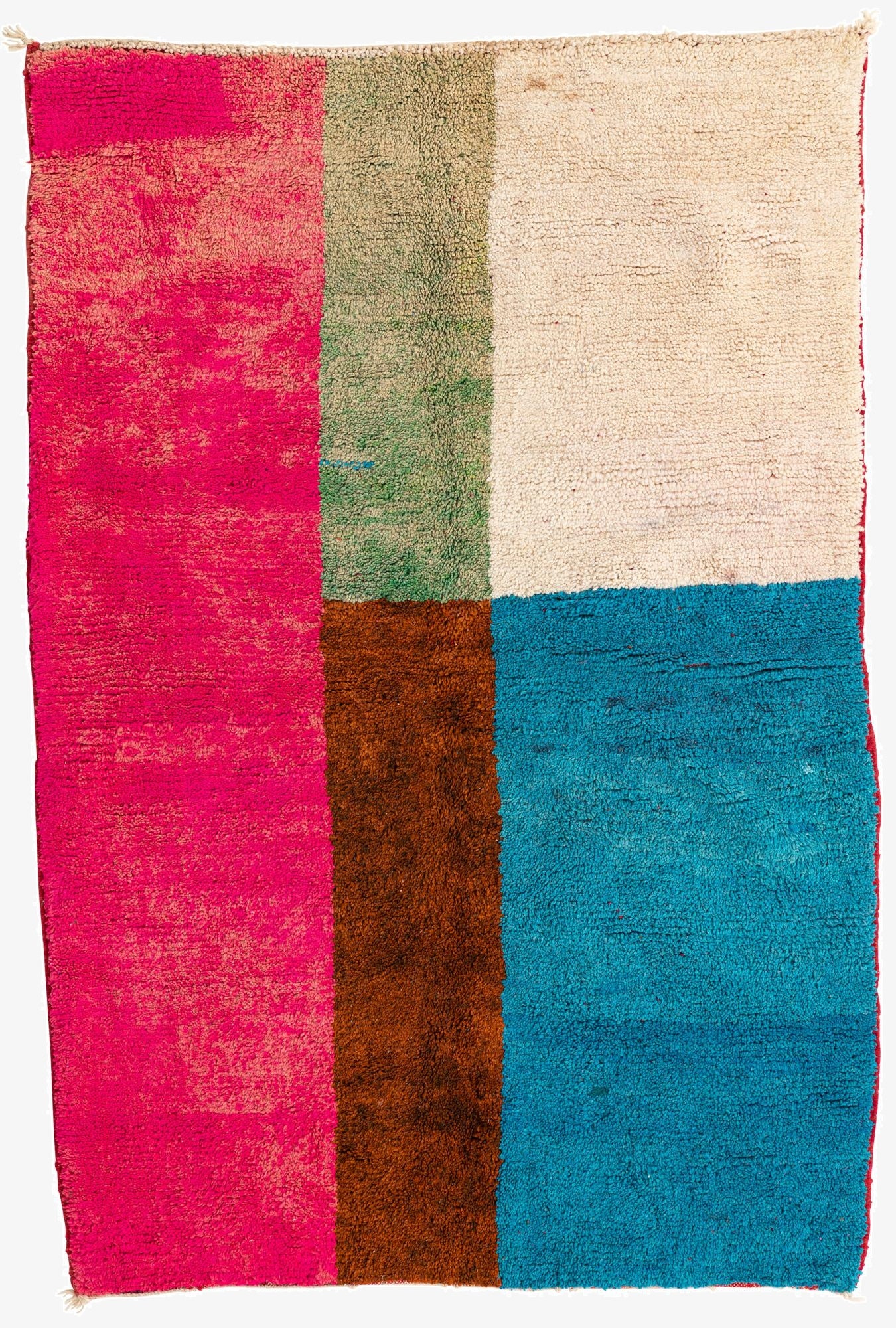  5' 2 x 7' 8  Hand Knotted Moroccan Wool Rug