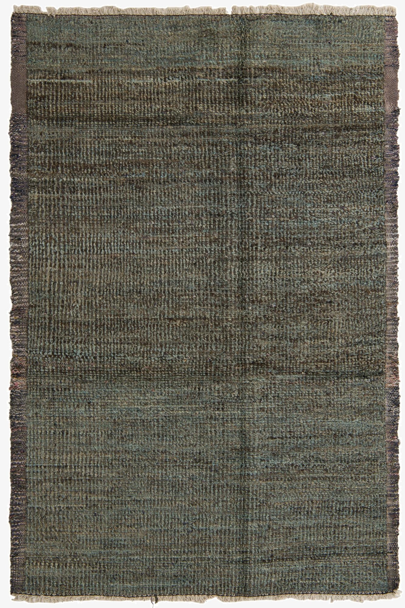  6' 4 x 9' 6  Hand Knotted Moroccan Wool Rug