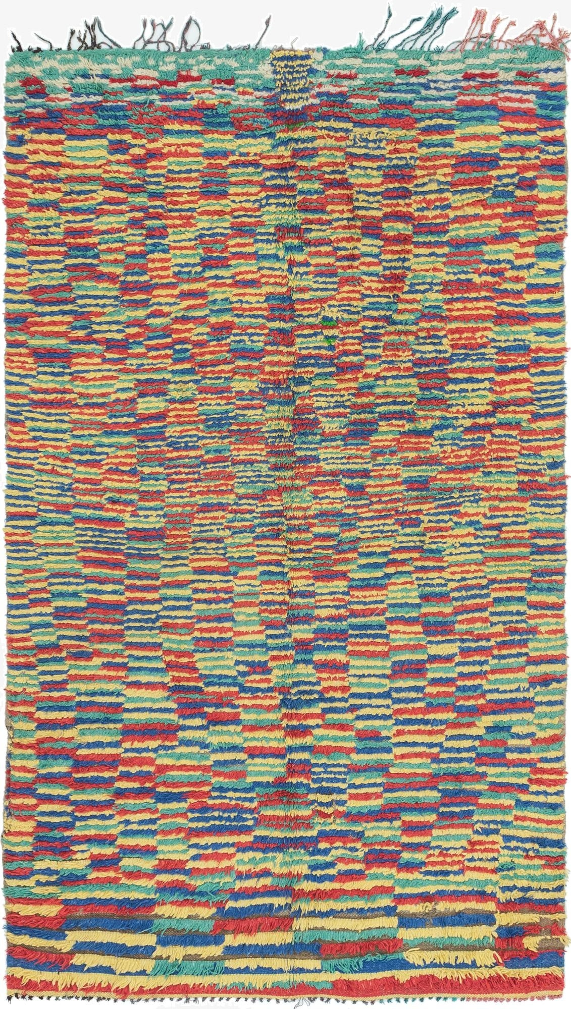  5' x 9'  Hand Knotted Moroccan Wool Rug