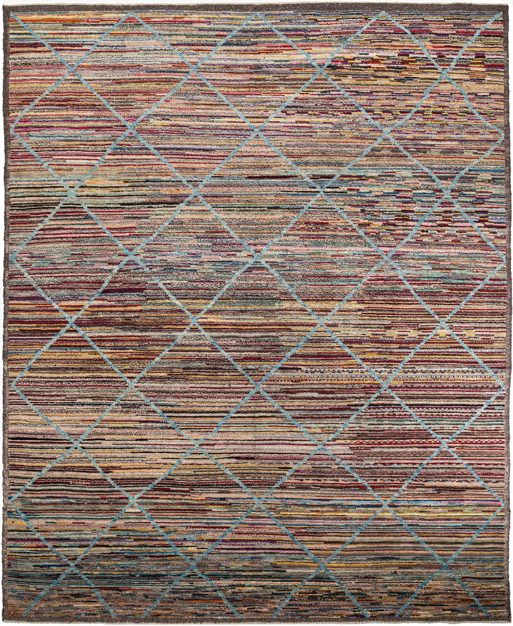  11' 3 x 15'  Hand Knotted Moroccan Wool Rug