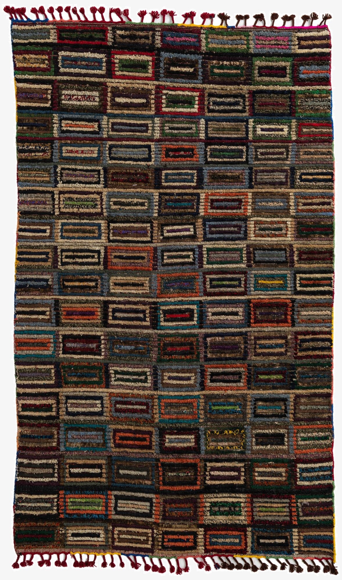  5' x 8' 4  Hand Knotted Moroccan Wool Rug