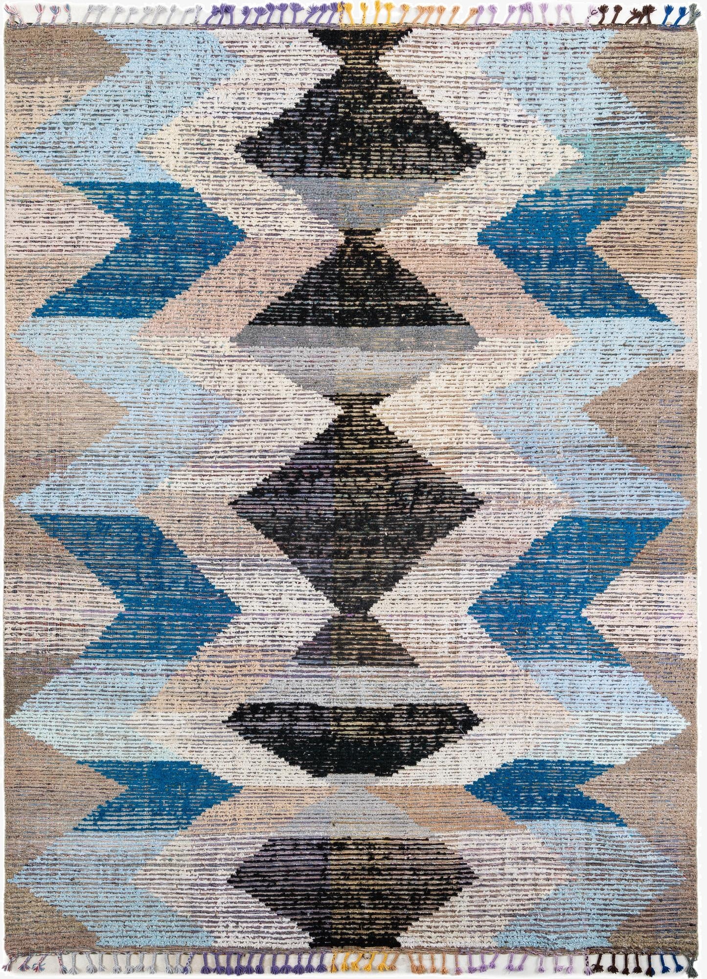  9' 1 x 12' 1  Hand Knotted Moroccan Wool Rug