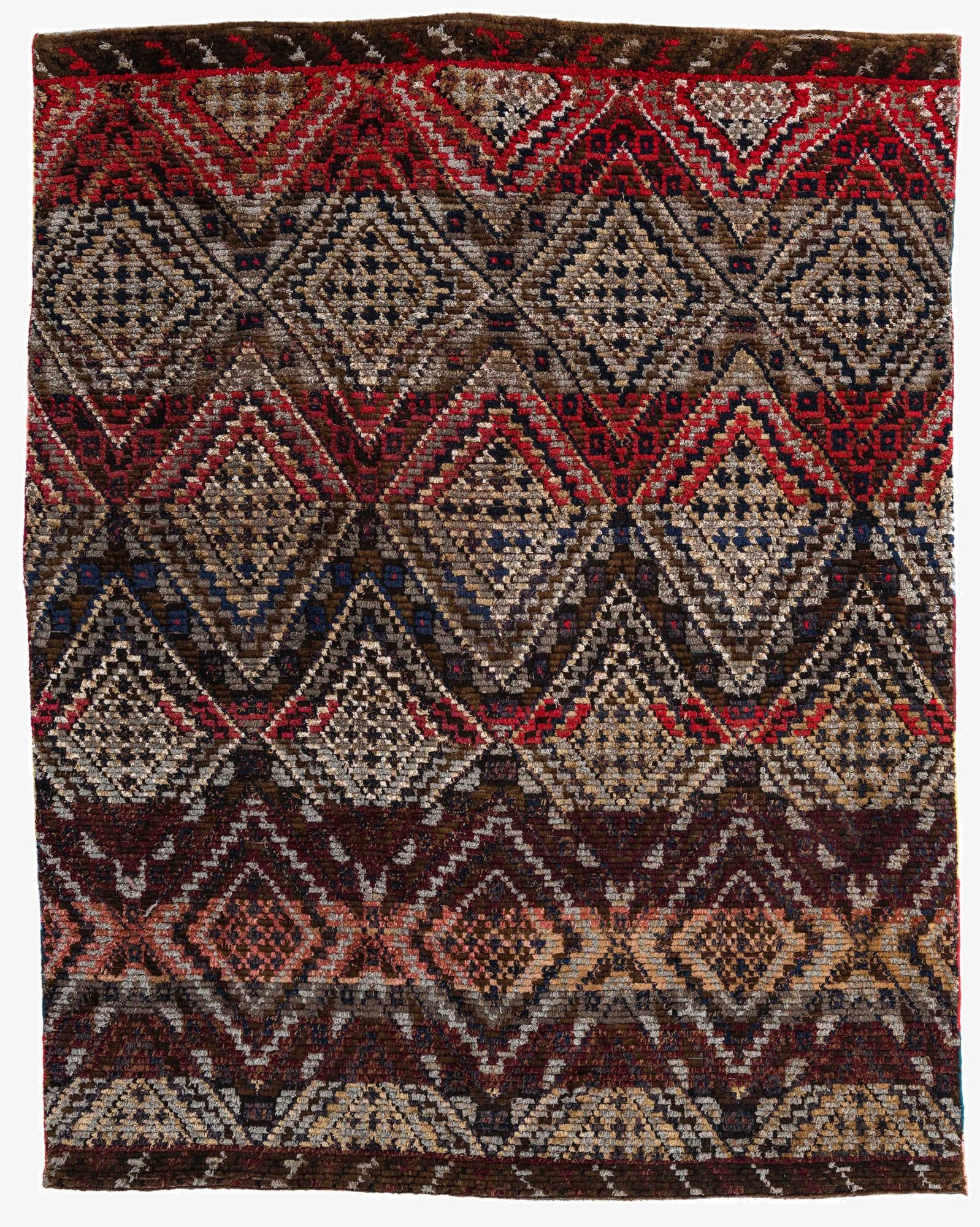  7' 8 x 9' 8  Hand Knotted Moroccan Wool Rug