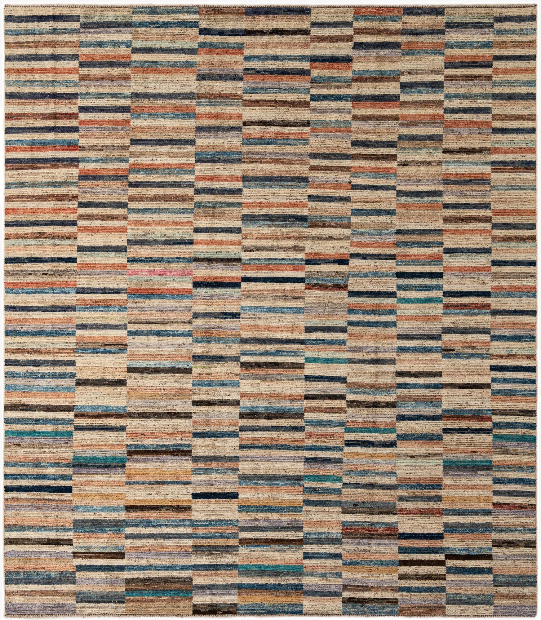  8' 5 x 9' 9  Hand Knotted Moroccan Wool Rug