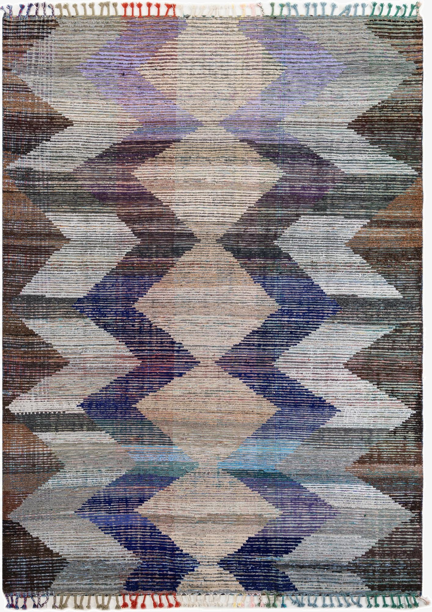  9' 1 x 12' 2  Hand Knotted Moroccan Wool Rug