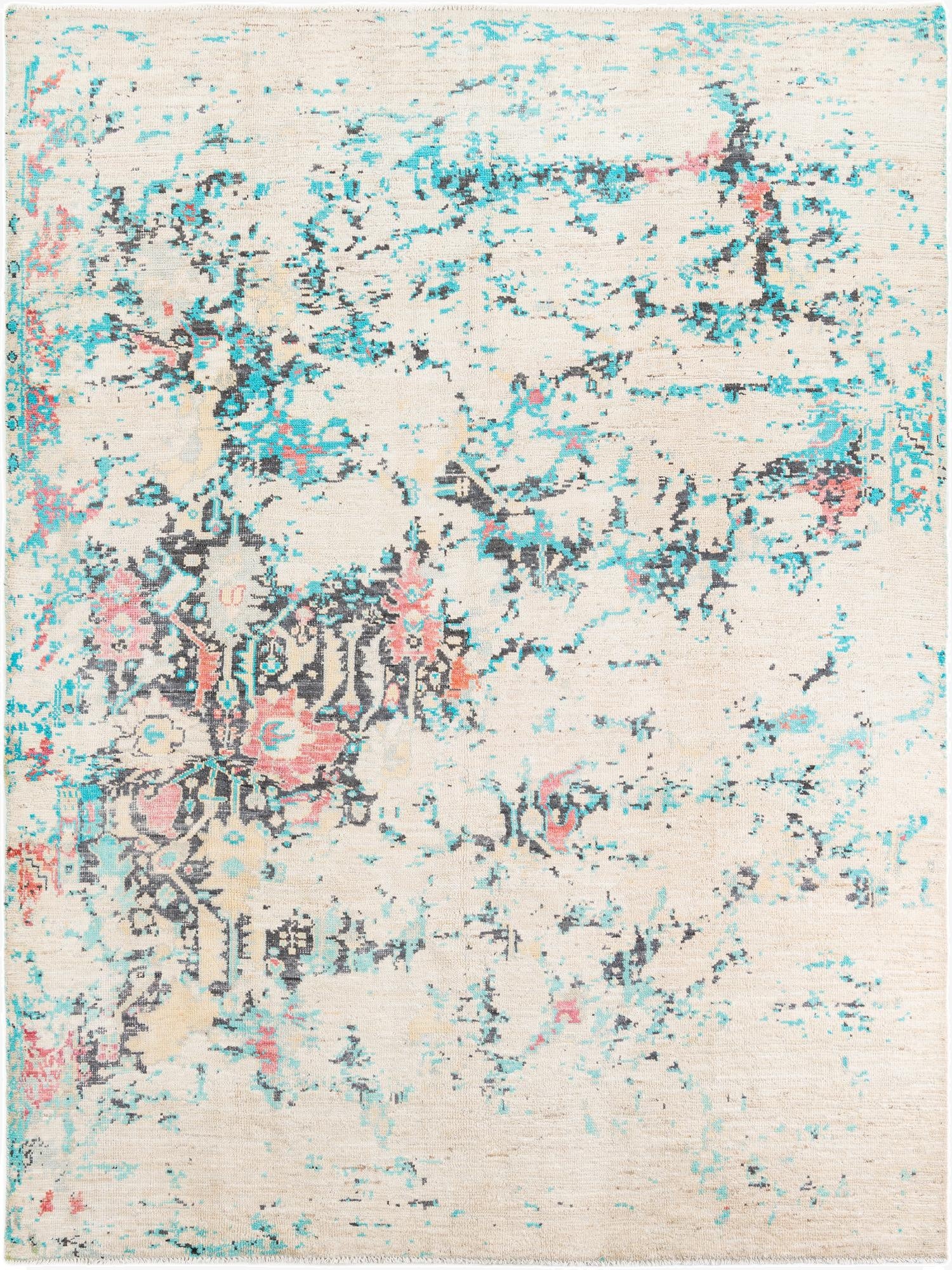  8' 7 x 11' 7  Hand Knotted Moroccan Wool Rug