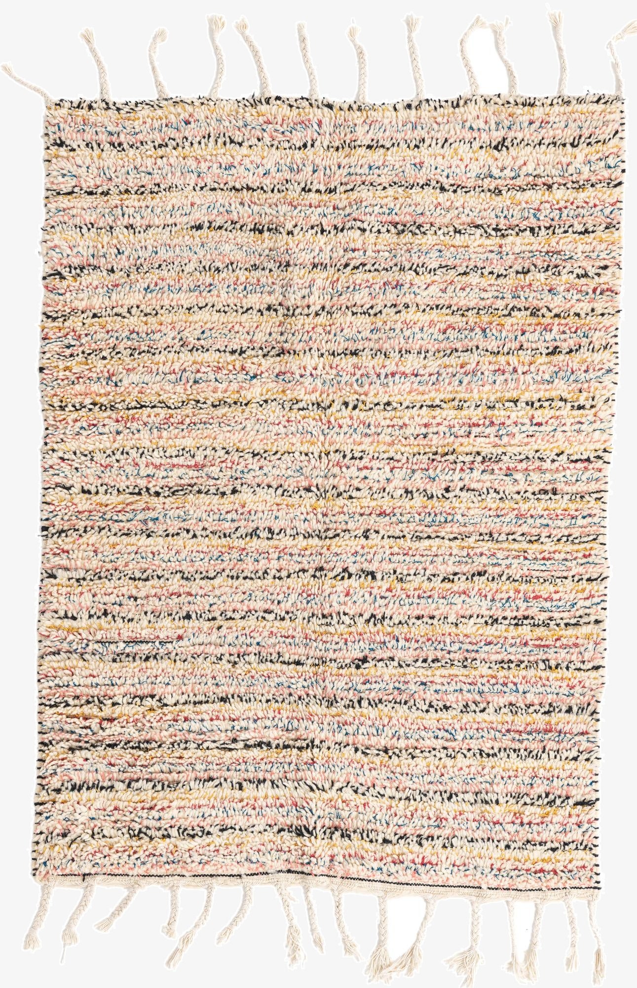  3' 10 x 5' 3  Hand Knotted Moroccan Wool Rug