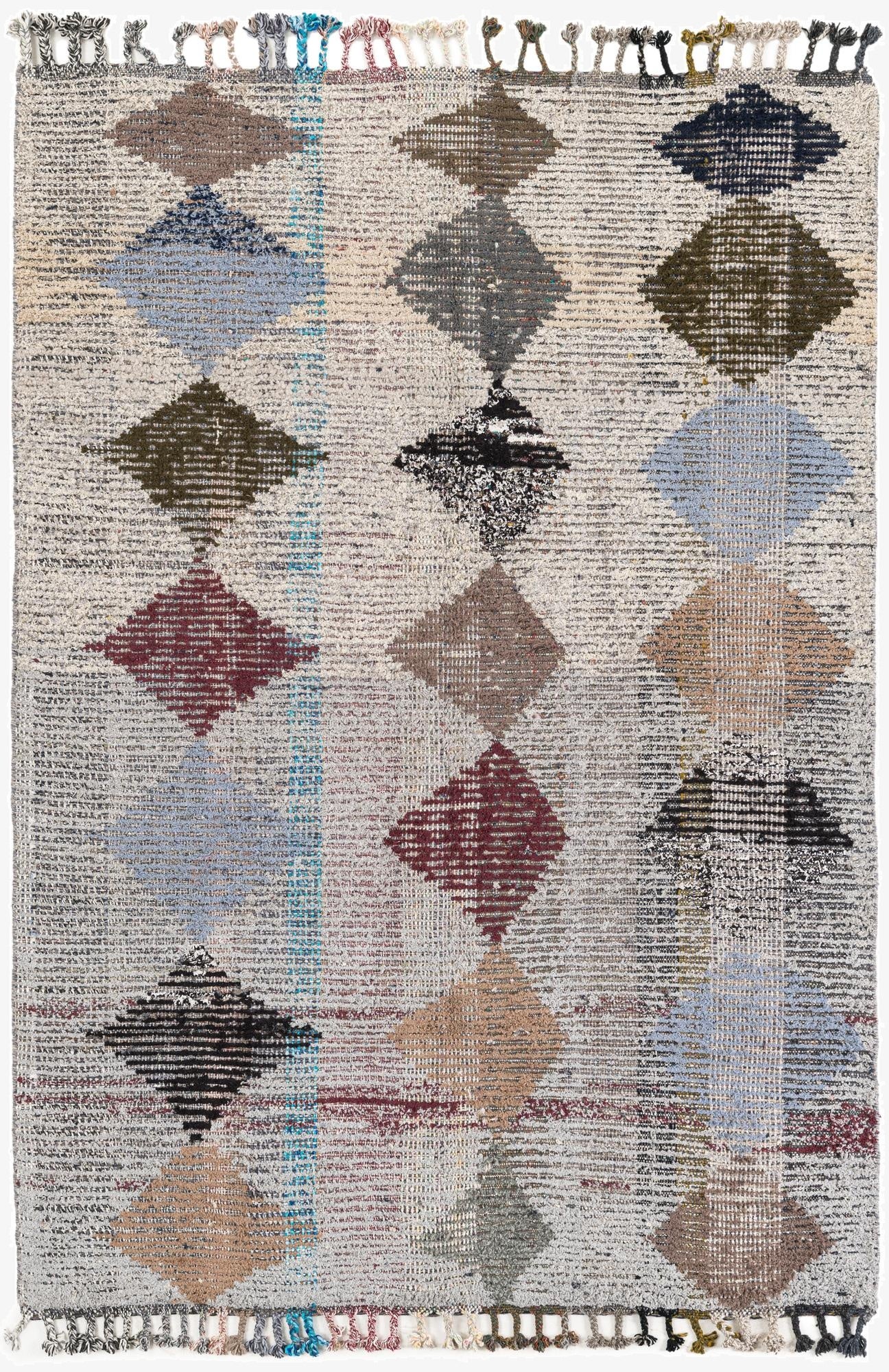  5' 2 x 7' 8  Hand Knotted Moroccan Wool Rug