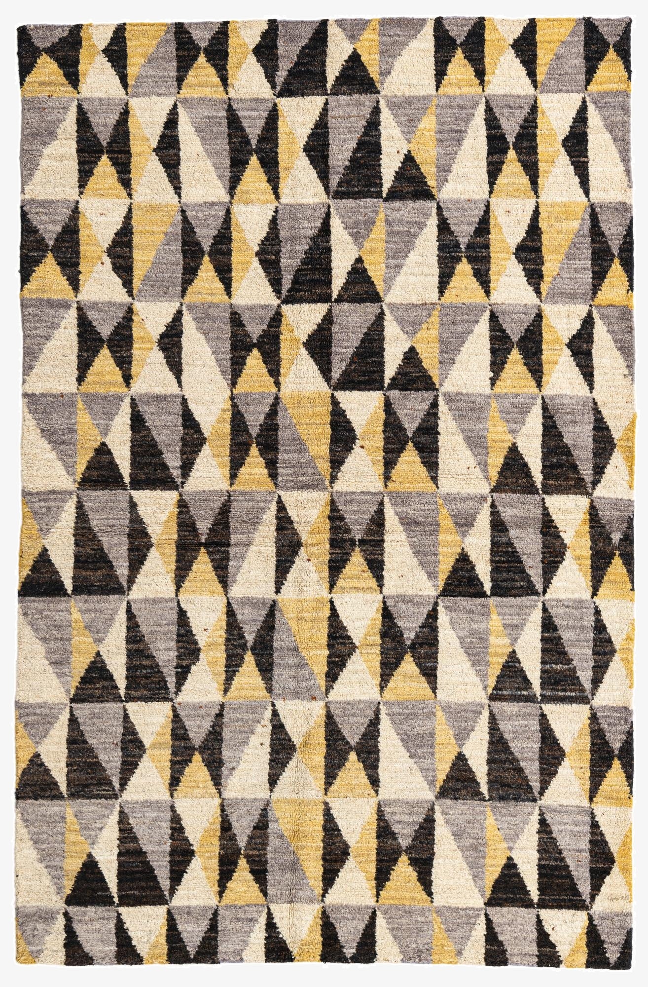  5' x 7' 8  Hand Knotted Moroccan Wool Rug