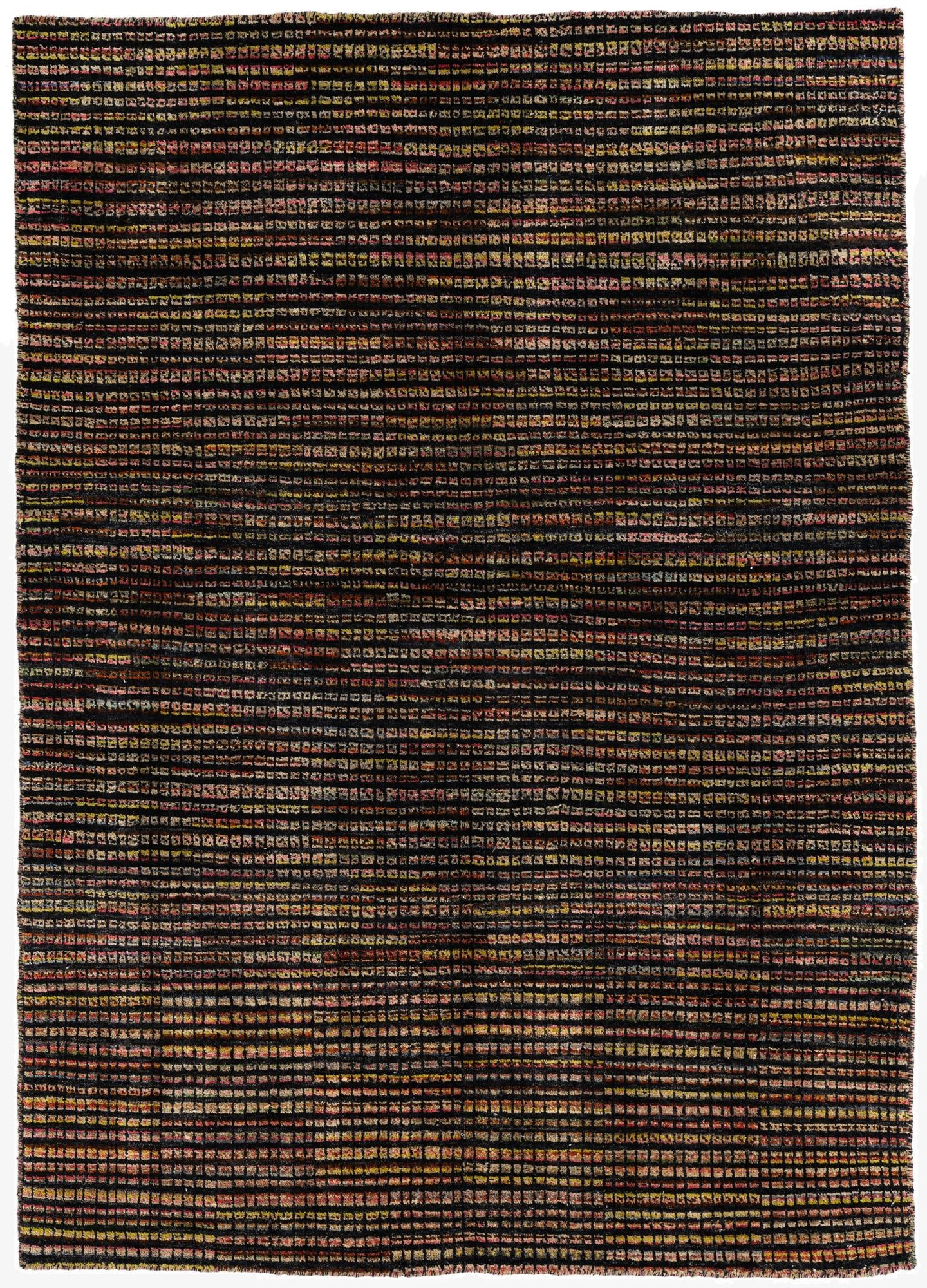  5' 2 x 7' 3  Hand Knotted Moroccan Wool Rug