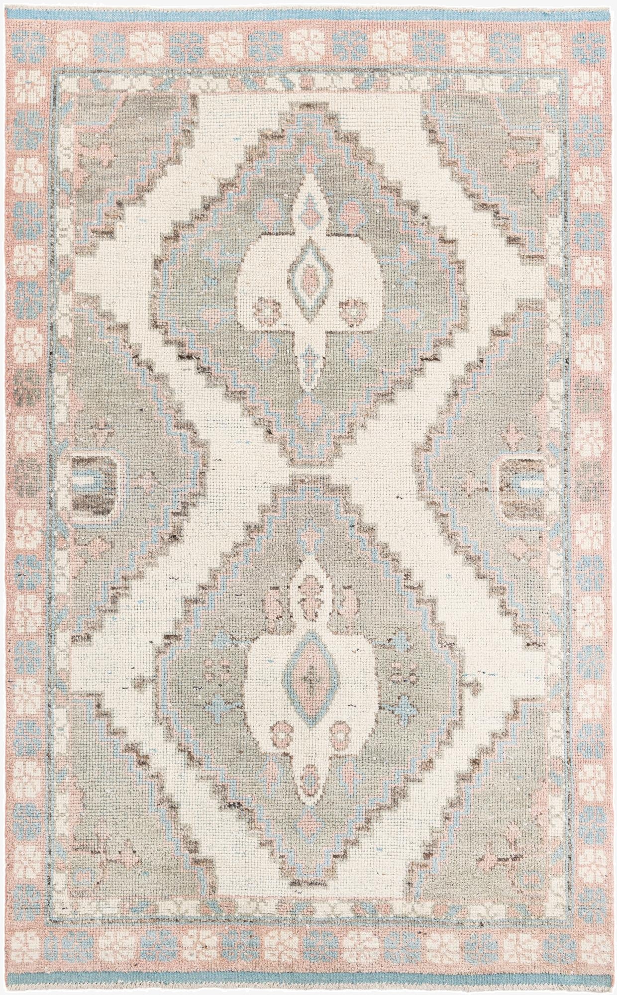  6' x 9' 8  Hand Knotted Moroccan Wool Rug