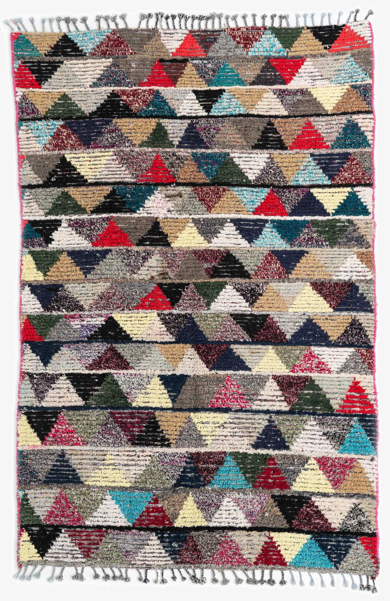  5' 4 x 8'  Hand Knotted Moroccan Wool Rug