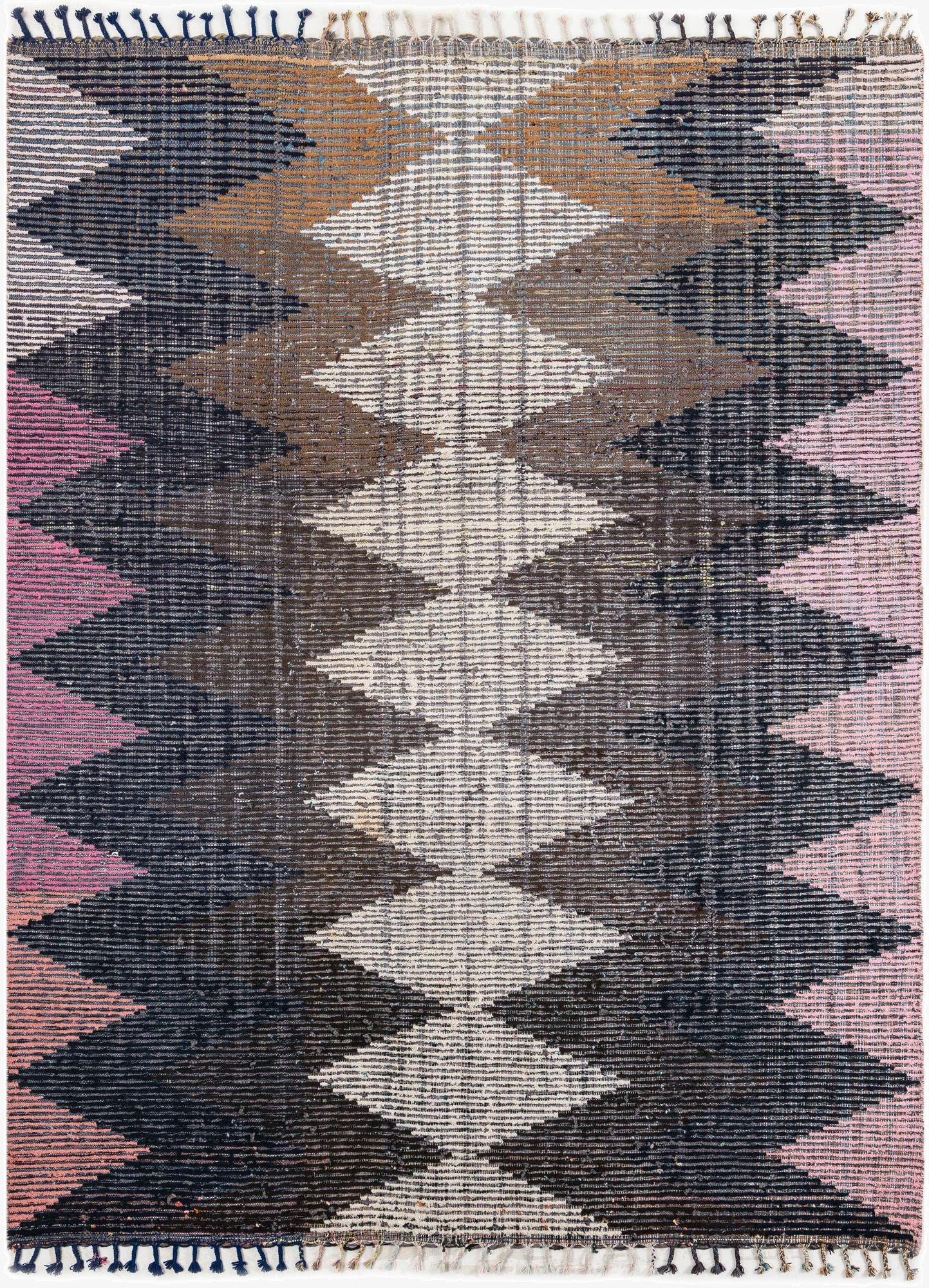  7' 8 x 10' 2  Hand Knotted Moroccan Wool Rug