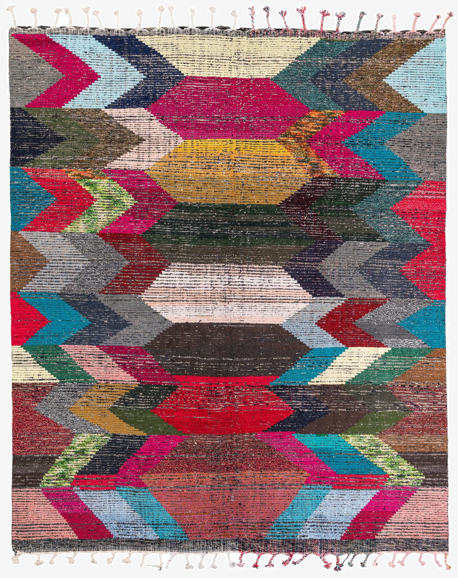  8' 3 x 9' 10  Hand Knotted Moroccan Wool Rug