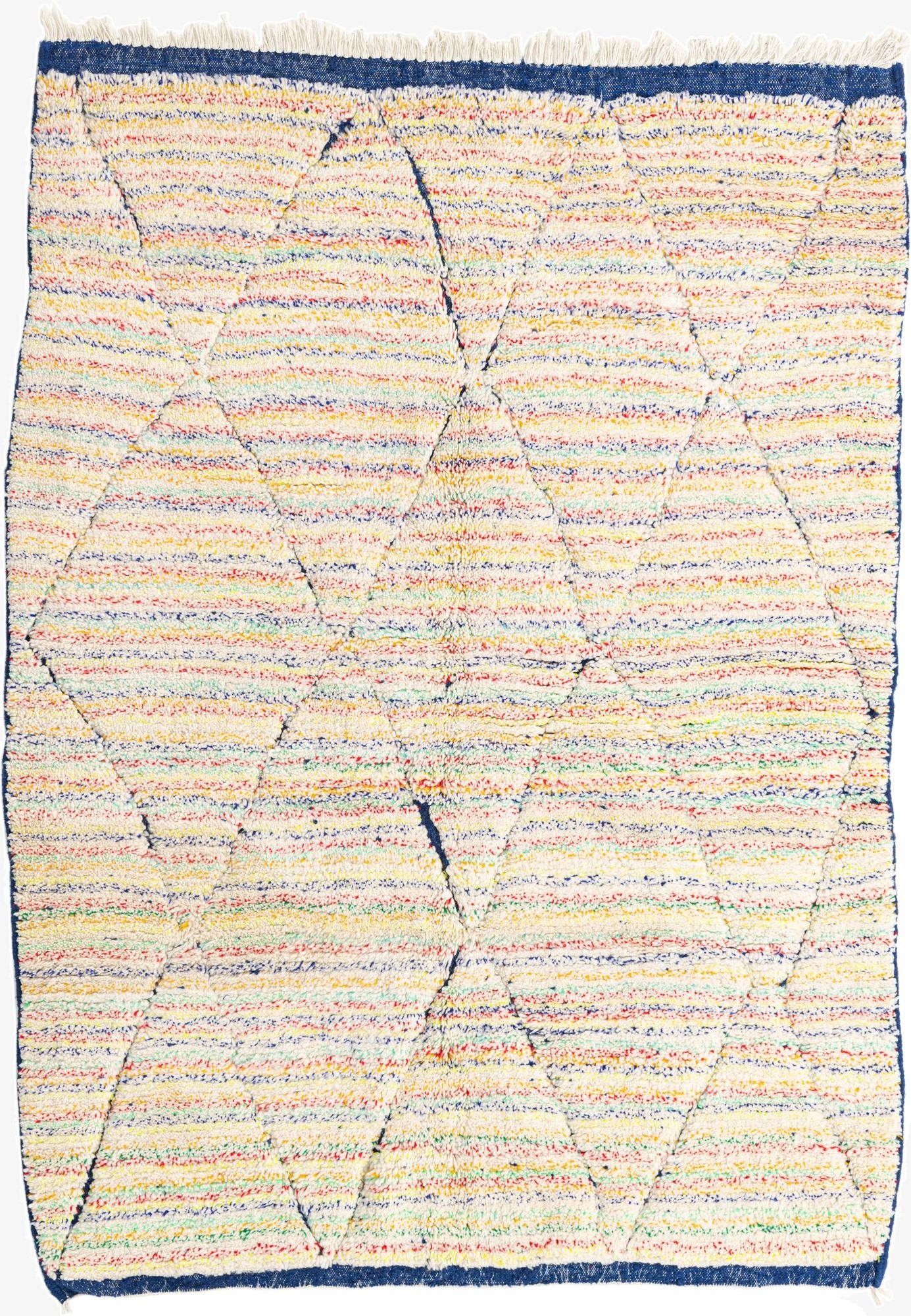  5' 7 x 7' 7  Hand Knotted Moroccan Wool Rug