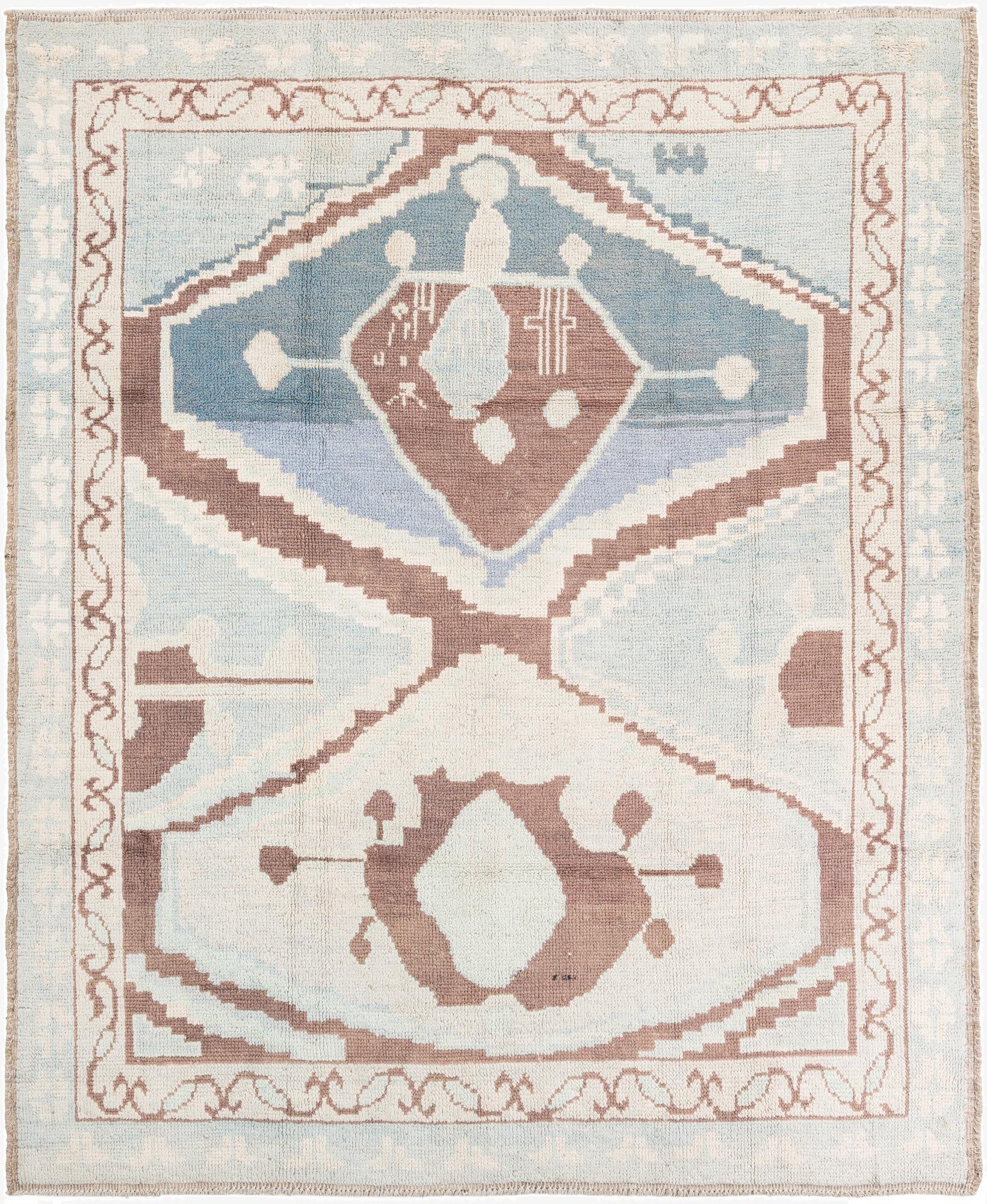  8' 3 x 10'  Hand Knotted Moroccan Wool Rug