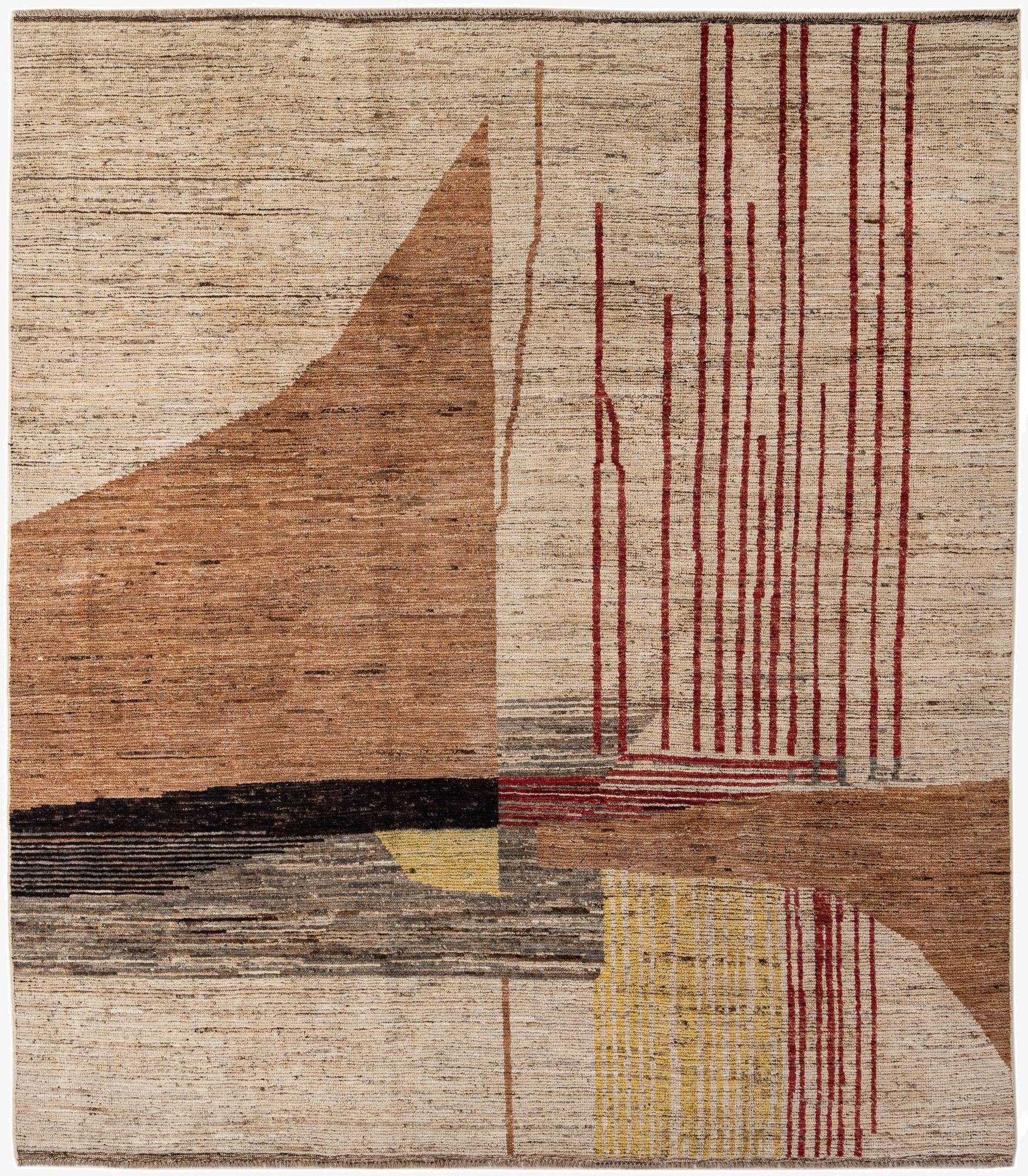  8' 5 x 9' 6  Hand Knotted Moroccan Wool Rug