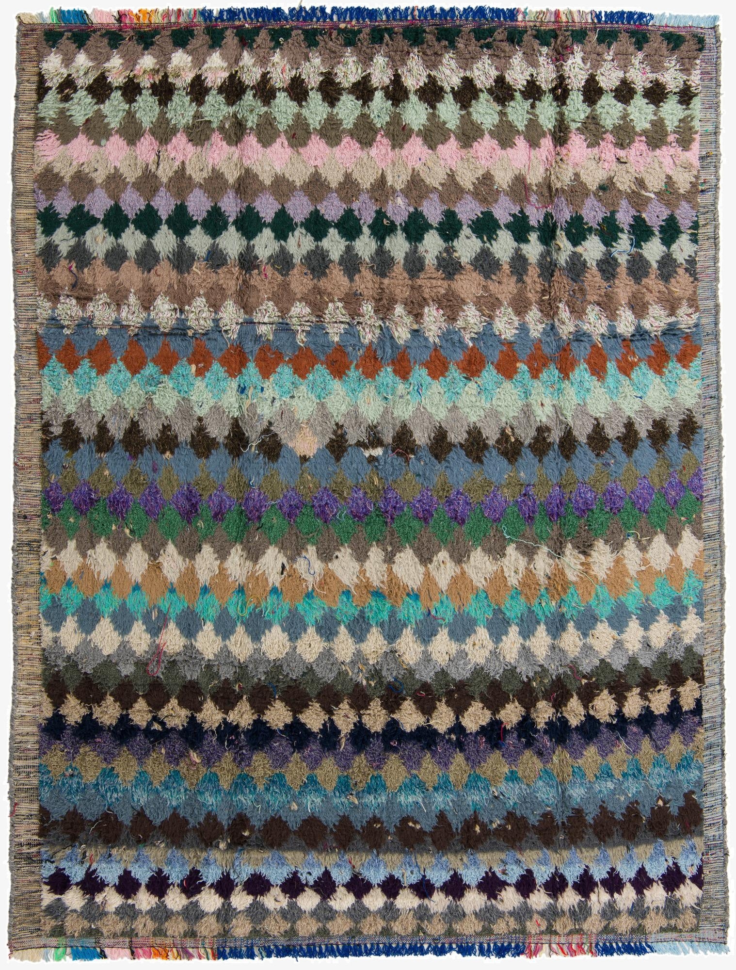  8' 4 x 10' 9  Hand Knotted Moroccan Wool Rug