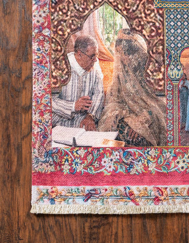 Detail image of  3' 7 x 5' Moroccan Wedding Rug