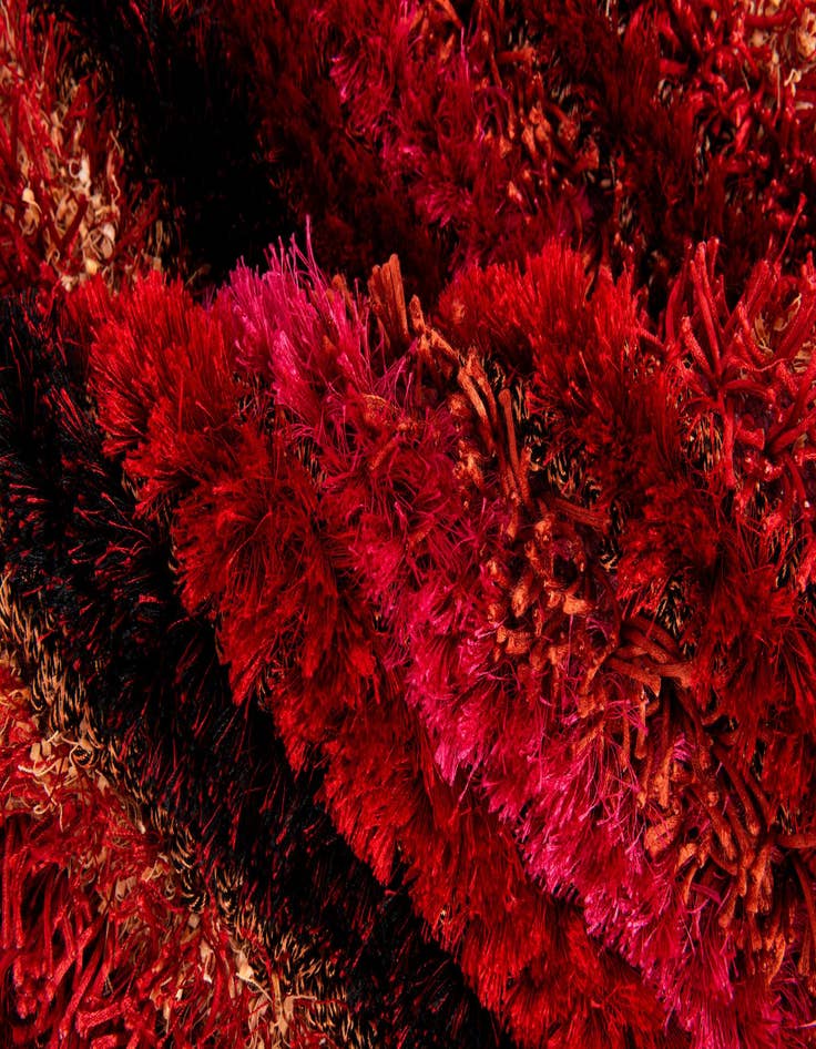 Detail image of  5' x 6' 6 Multi-Tone Shag Rug