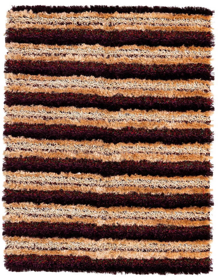 Detail image of  5' x 6' 10 Multi-Tone Shag Rug