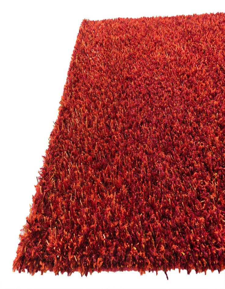 Detail image of  5' 9 x 7' 10  Hand Knotted Multi-Tone Shag Rug