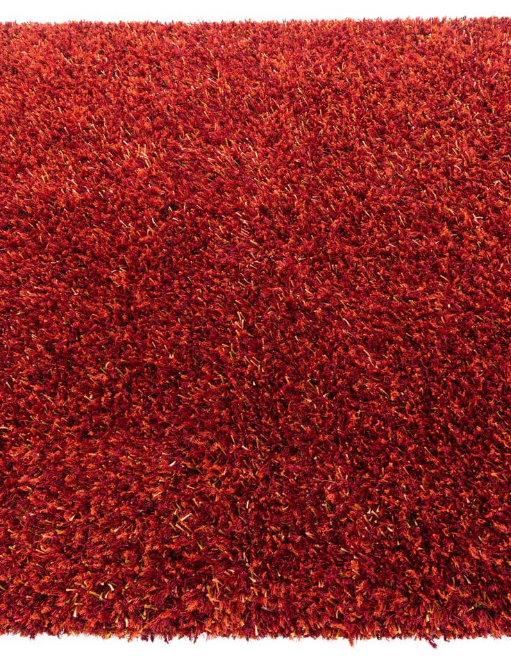 Detail image of  5' 9 x 7' 10  Hand Knotted Multi-Tone Shag Rug